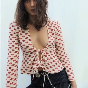 Réalisation Par Bianca Top Lip Print